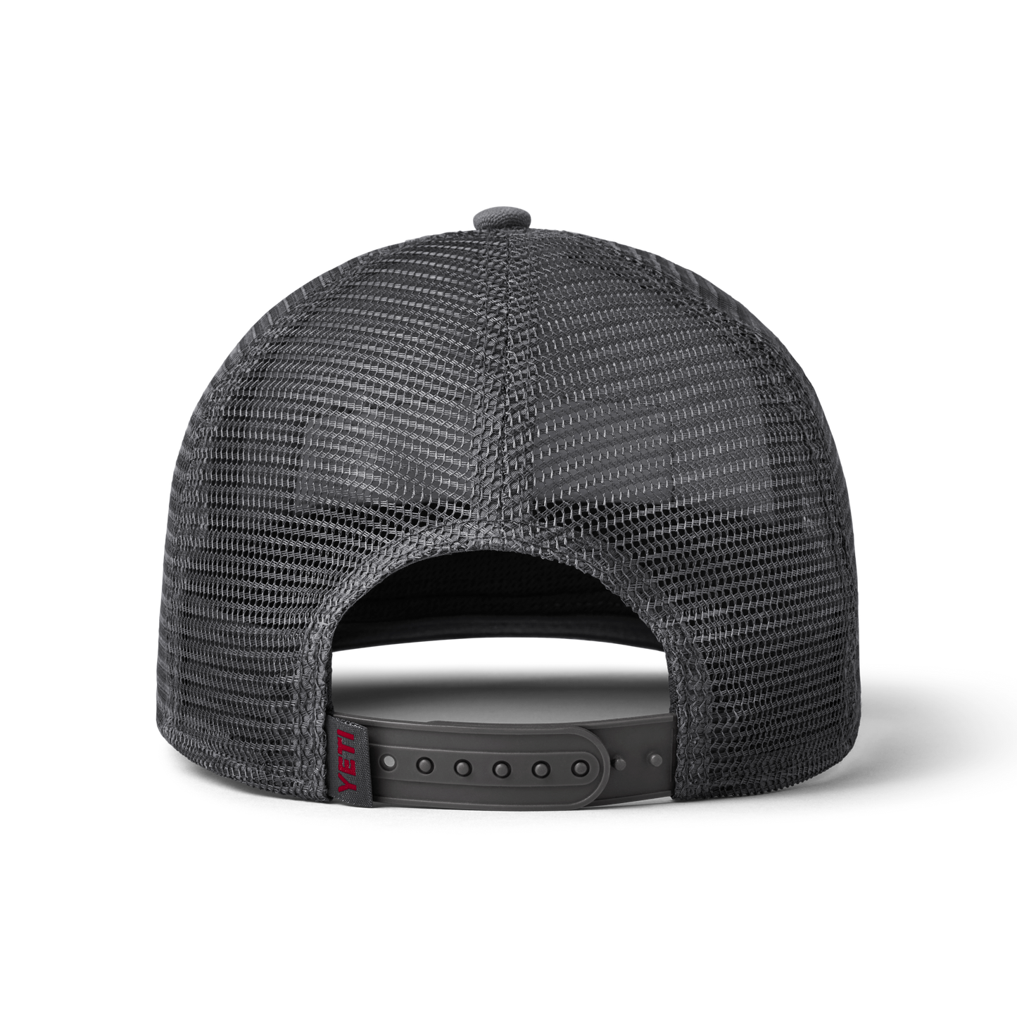 YETI Bass Badge Trucker Hat Grey Rust