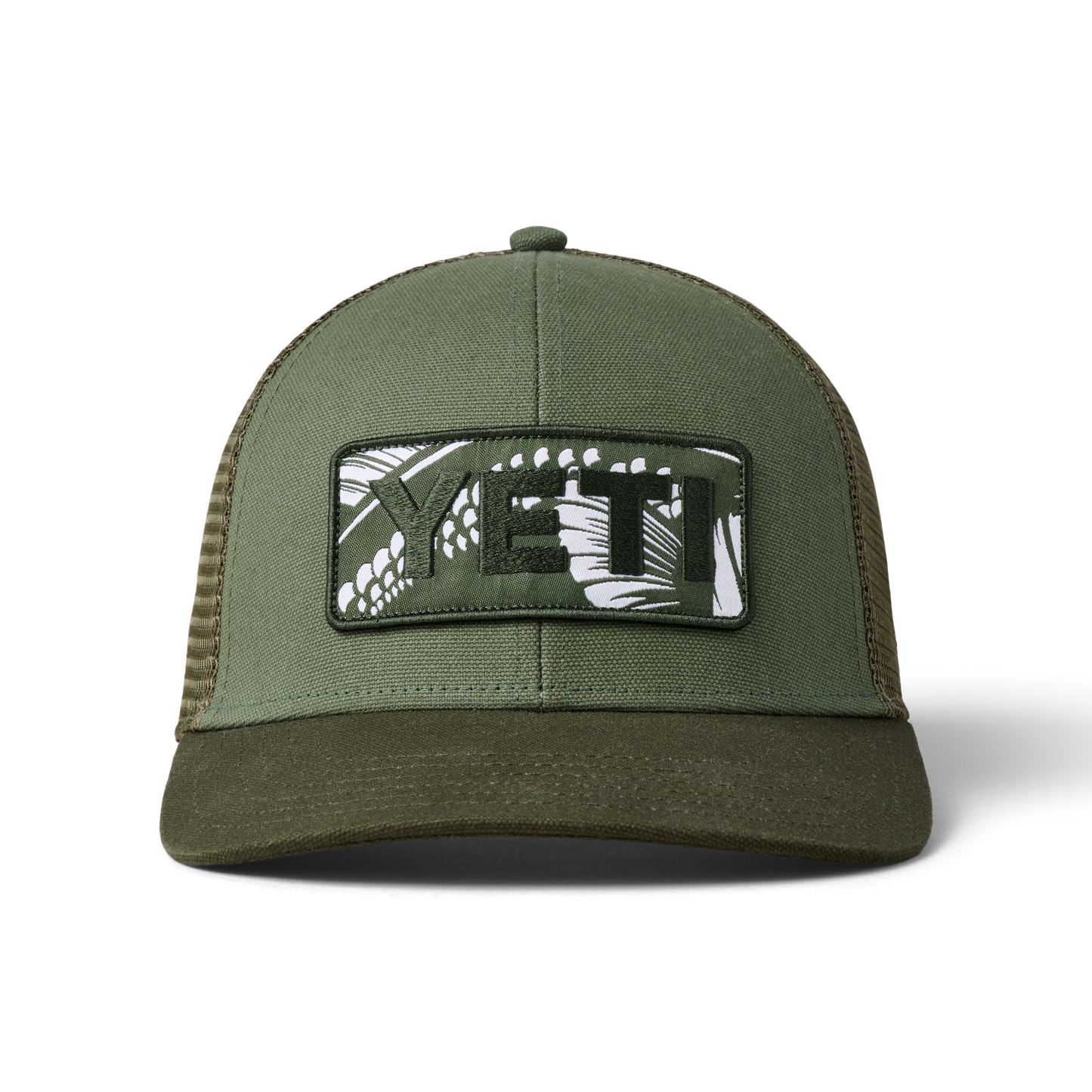 YETI Bass Badge Trucker Hat Olive