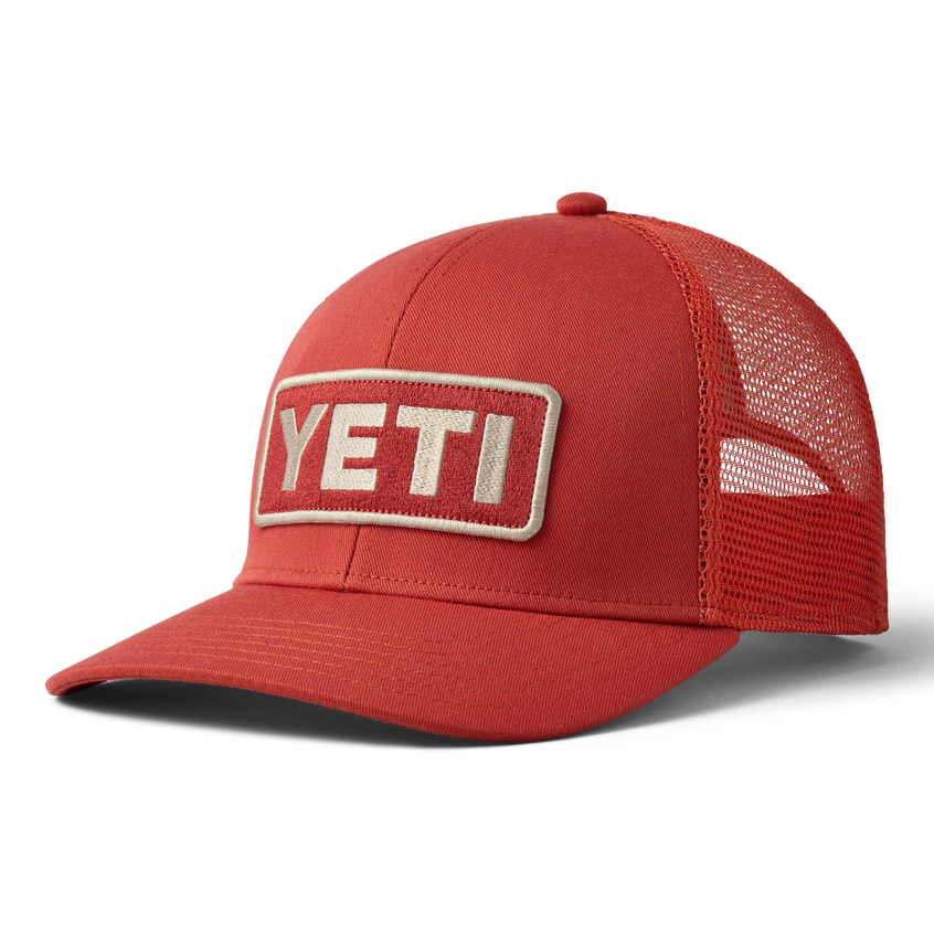 YETI Logo Badge F22 Trucker Rust