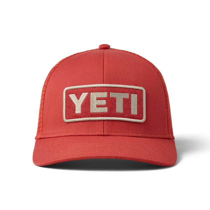 YETI Logo Badge F22 Trucker Rust