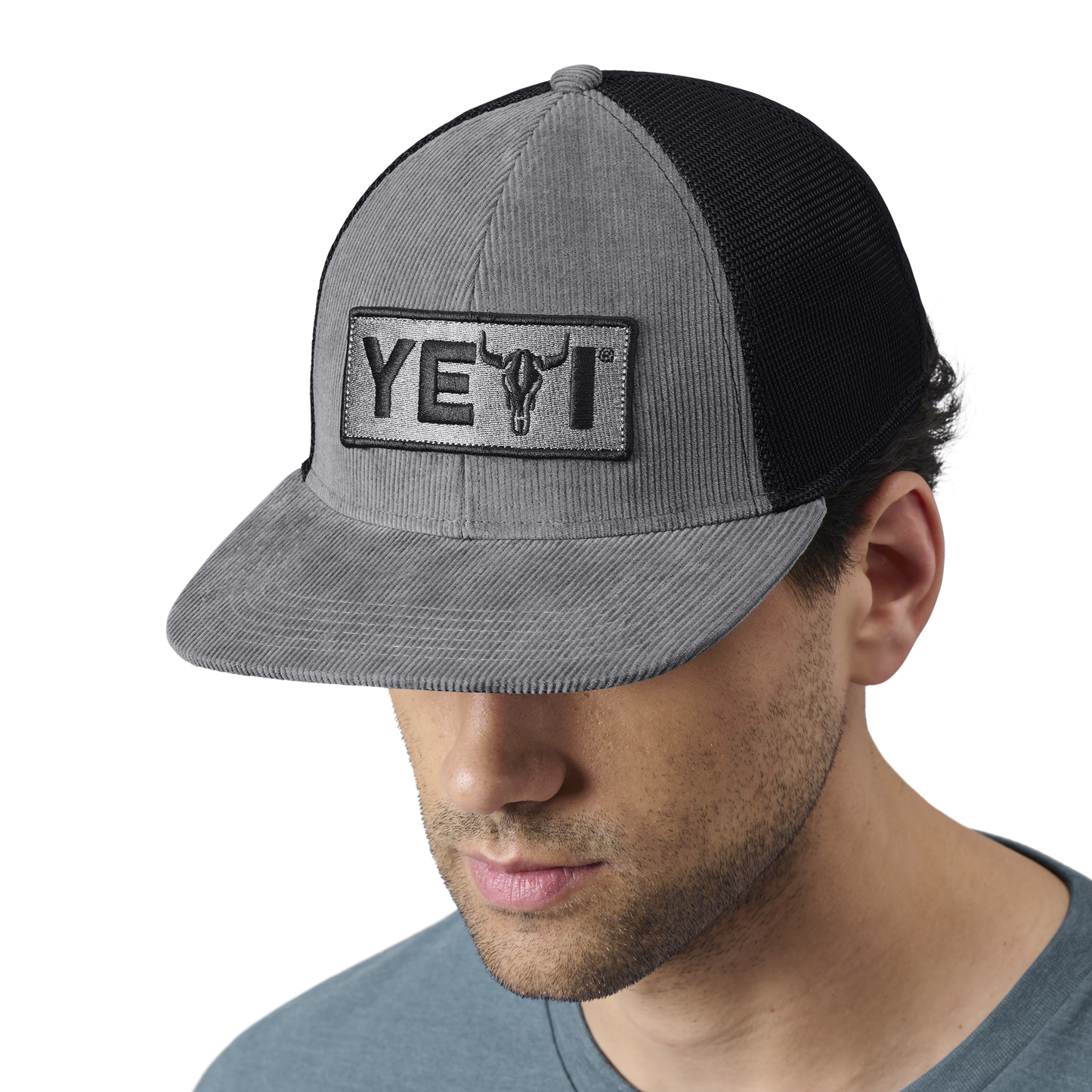 YETI Steer Flat Brim Hat Grey