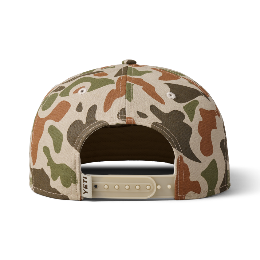 YETI Sunrise Elk Flat Brim Hat Tan/Brown Camo