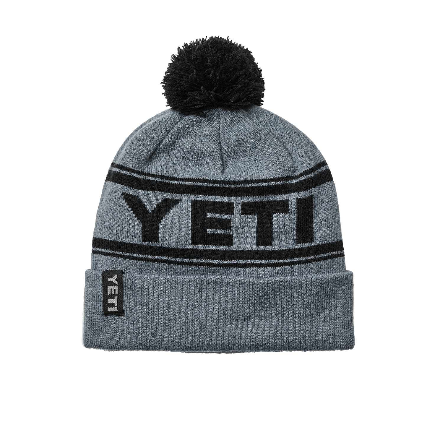 YETI Logo Retro Knit Beanie Grey/Black