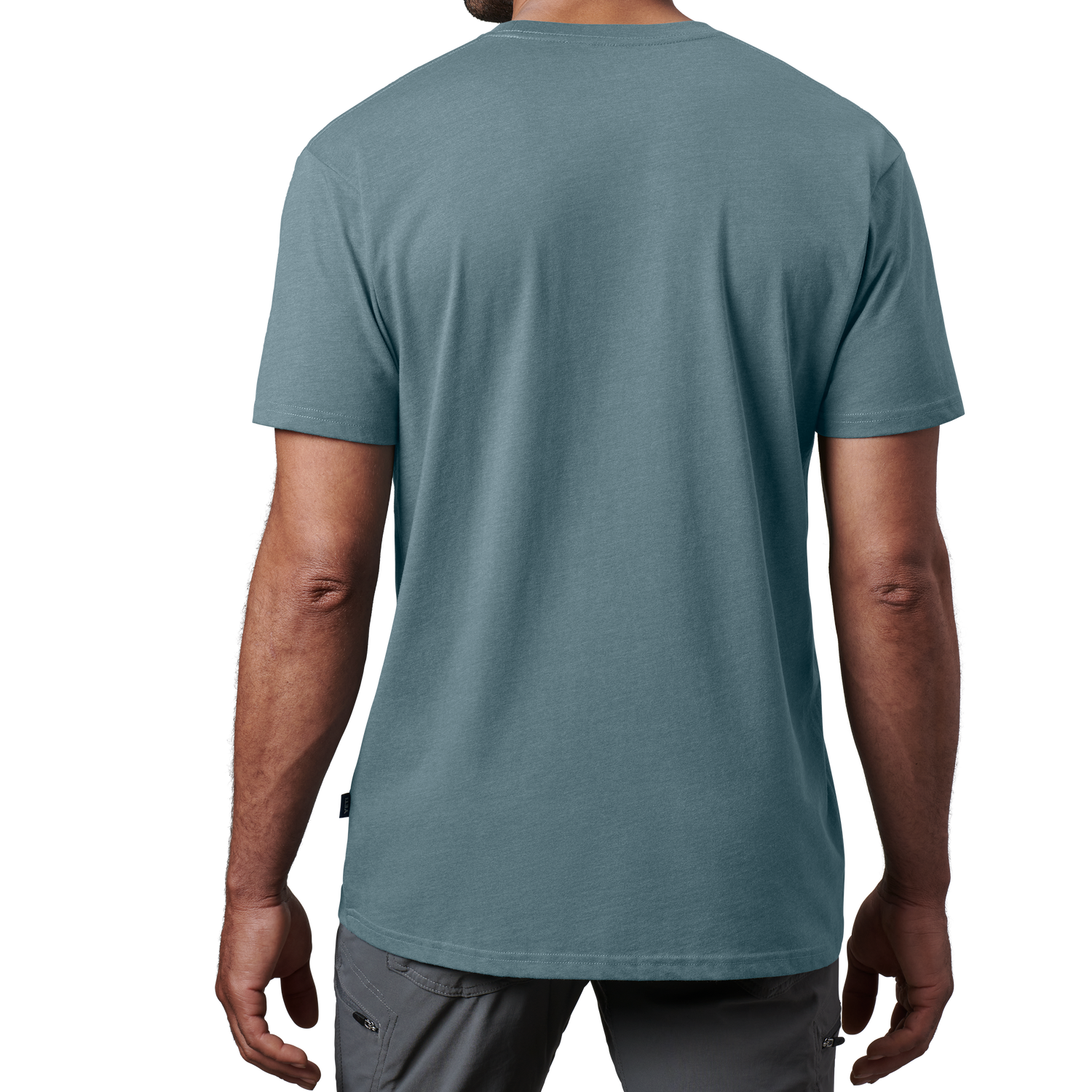 YETI Logo Badge Premium Short Sleeve T-Shirt Indigo
