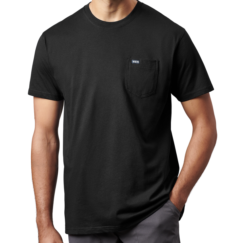 YETI Premium Pocket Short Sleeve T-Shirt Black