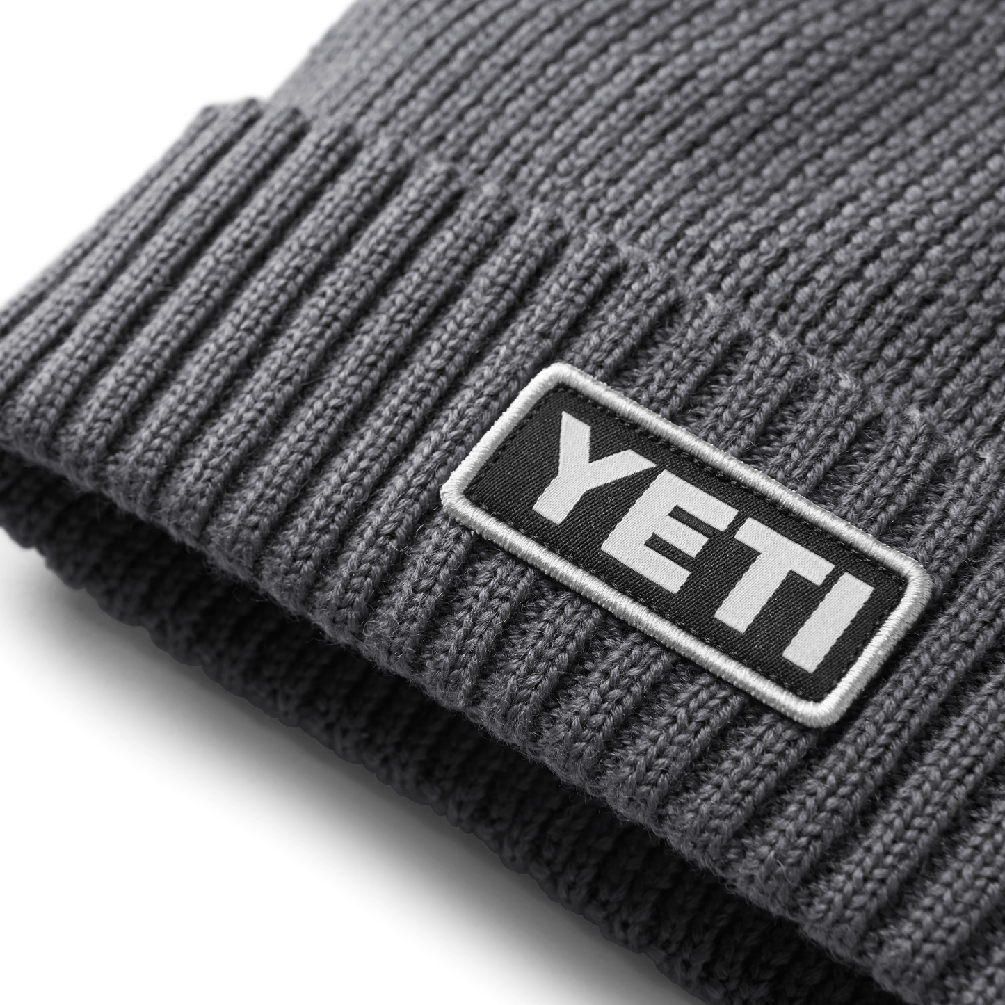 YETI Logo Beanie Hat Grey
