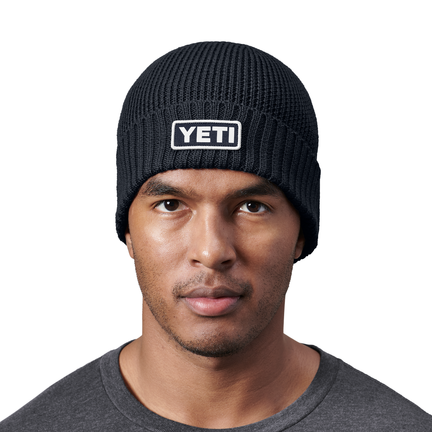 YETI Logo Beanie Hat Navy
