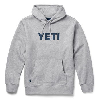 YETI Brushed Fleece Pullover Hoodie Heather Grey