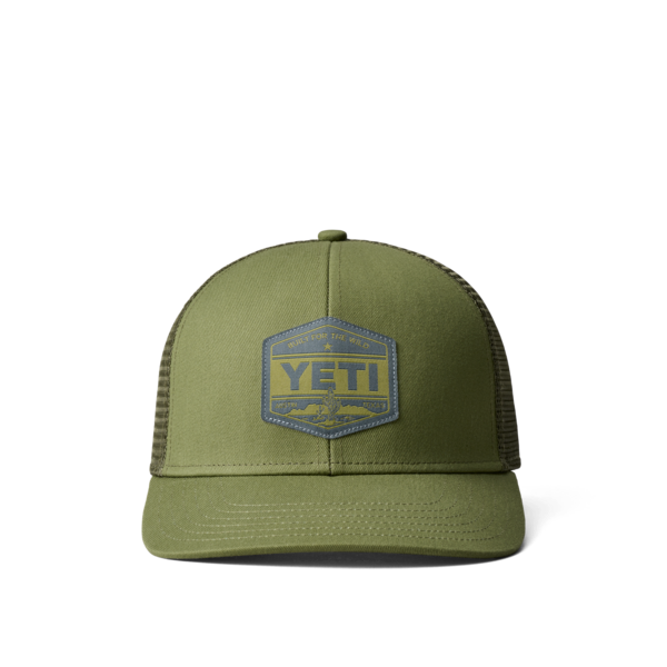YETI BFTW S23 Trucker Hat Dark Moss